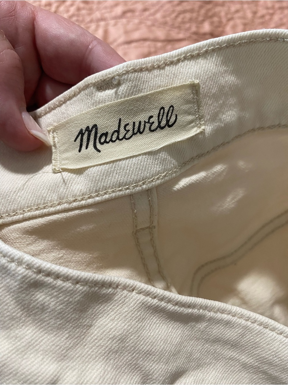 MADEWELL Jeans Sz 31 The Perfect Vintage Wide-Leg Jean - Vintage Canvas cream - Picture 5 of 6